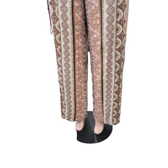 NEW Spense Women's Printed Pull On Pants Boho Beachy Pockets Size‎ Large - Picture 3 of 10